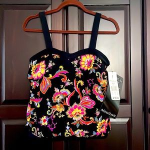 NWT Swimwear Miraclesuit Black Breezy ***Top Only***